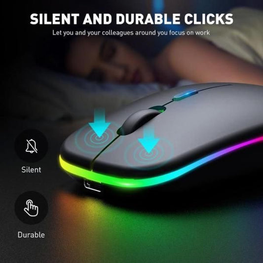 HP W10 Wireless Mouse 2.4GHz Silent Optical Mouse for Laptop & PC | Slim Ergonomic USB Wireless Mouse with Plug & Play Nano Receiver | Portable Computer Mouse (Random Color)