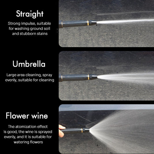 High-Pressure Water Spray Gun | Heavy Duty Hose Nozzle with Water Stop Switch for Garden, Car Wash & Home Cleaning