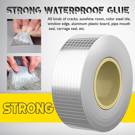 Heavy Duty Aluminum Foil Butyl Tape | Waterproof Strong Adhesive Leak Repair & Crack Sealing Tape