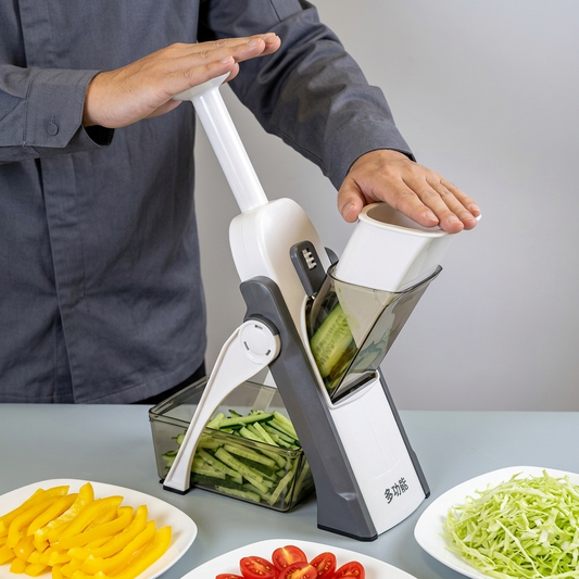 Adjustable Mandoline Vegetable Slicer | Multi-Function Kitchen Cutter, Grater & Julienne Tool (Random Color)