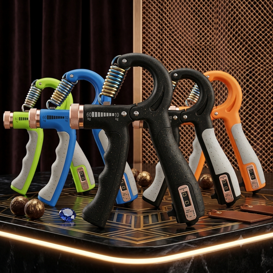 Adjustable Hand Grip Strengthener with Counter | Forearm & Wrist Exerciser | Resistance Hand Gripper Trainer