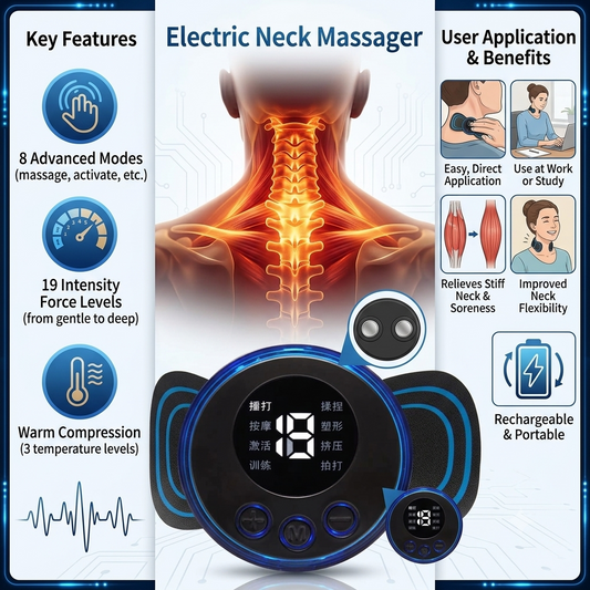 Wireless EMS Mini Body Massager – Portable Butterfly Muscle Stimulator for Pain Relief & Relaxation